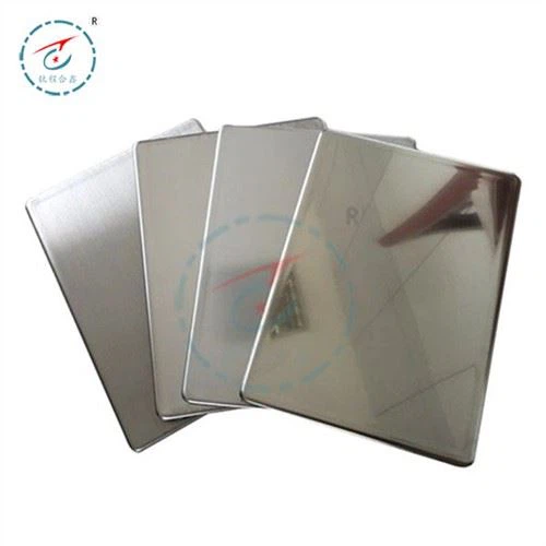 Tôle d'acier inoxydable revêtue de titane